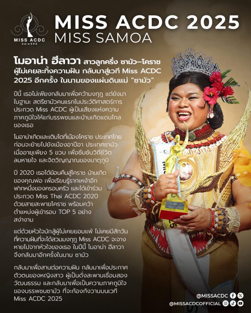 Miss ACDC, SLC, ผลการประกวด Miss ACDC 2025, Miss ACDC 2025 คือ